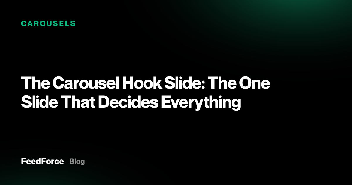 The Carousel Hook Slide: The One Slide That Decides Everything