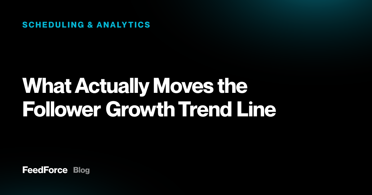 What Actually Moves the Follower Growth Trend Line